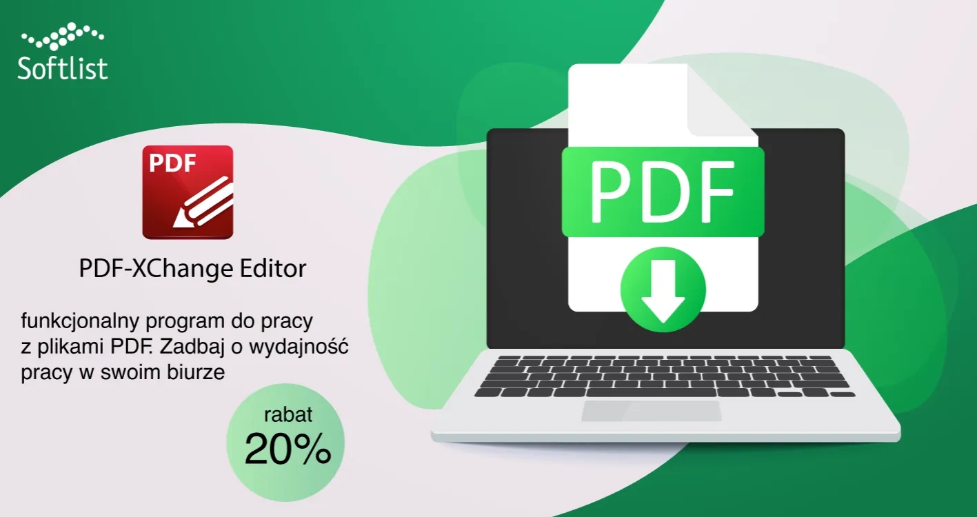Obrazek do wiadomości PDF-XChange Editor - funkcjonalny program do pracy z plikami PDF. Rabat - 20%