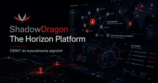 Obrazek do wiadomości ShadowDragon The Horizon Platform: rozwiązanie OSINT do wykrywania zagrożeń i prowadzenia dochodzeń w sprawie incydentów.