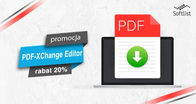 Obrazek do promocji PDF-XChange Editor - funkcjonalny program do pracy z plikami PDF. Zdobądź nawet 20% rabatu!