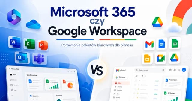 Obrazek do wiadomości Microsoft 365 czy Google Workspace: porównanie pakietów biurowych dla biznesu