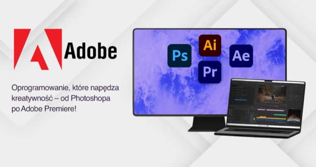 Obrazek do promocji Oprogramowanie, które napędza kreatywność – od Photoshopa po Adobe Premiere!