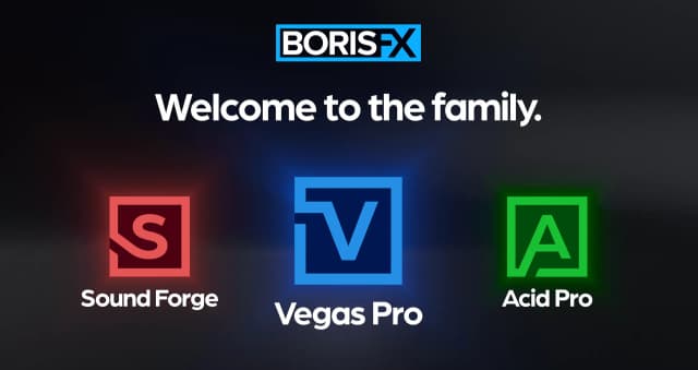 Obrazek do wiadomości Vegas Pro, Sound Forge i Acid Pro są teraz częścią portfolio Boris FX