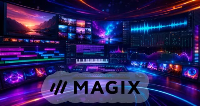 Obrazek do wiadomości Przegląd produktów MAGIX: narzędzia do montażu, nagrywania dźwięku i tworzenia treści wizualnych