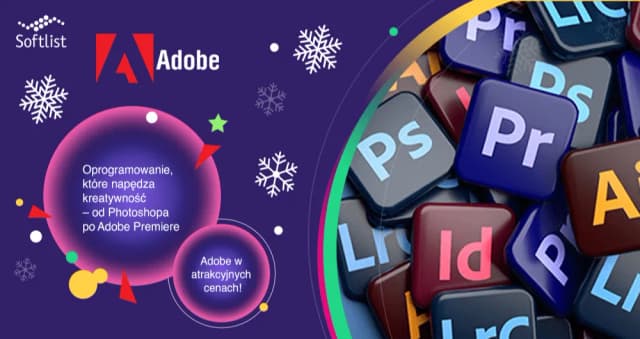 Obrazek do promocji Oprogramowanie, które napędza kreatywność – od Photoshopa po Adobe Premiere!