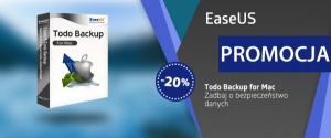 Kup EaseUS Todo Backup for Mac ze zniżką 20%, zaoszczędź 50 zł! Zadbaj o bezpieczeństwo danych!