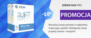 Twórz diagramy z Edraw Max Pro! Wiosenna zniżka – 10%, oszczędzasz 100 zł!