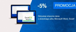 Odzyskaj utracone dane z dowolnego pliku Microsoft Word, Excel! WordFIX i ExcelFIX teraz -5% taniej!