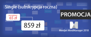 Pracuj wydajnie i dynamicznie! Mindjet MindManager 2018 for Windows - Single (subskrypcja roczna) – 859 zł (oszczędzasz 65 zł)!