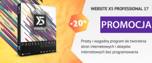 Website X5 Professional 17 - prosty i wygodny program do tworzenia stron internetowych i sklepów internetowych bez programowania -  teraz z rabatem 20%!