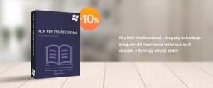 Flip PDF Professional - bogaty w funkcje program do tworzenia odwracanych książek z funkcją edycji stron z upustem 10% 